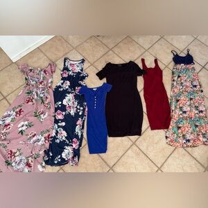 Women’s Small Dress Lot 6 Bundle Floral Maxi Bodycon Casual Summer Midi Dresses